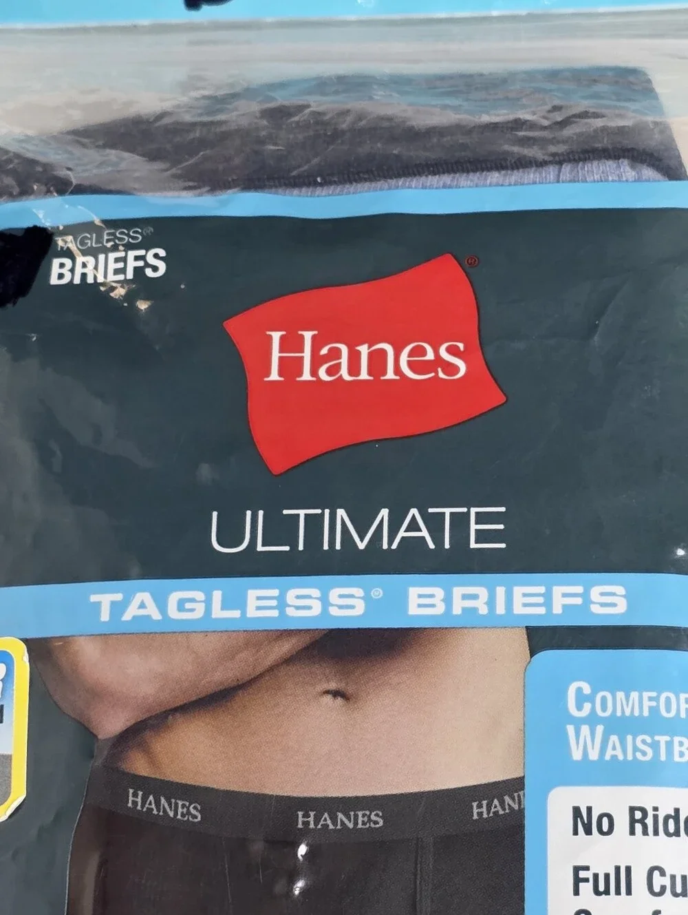 Hanes Ultimate Full Cut Tagless Cotton Brief Mens Size Small Package Of 6